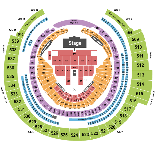 Rogers Centre Seating Chart: Blink 182