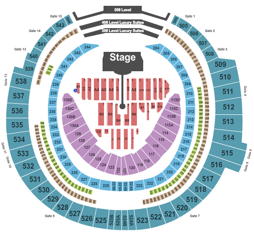 Coldplay Rogers Centre Seating Chart
