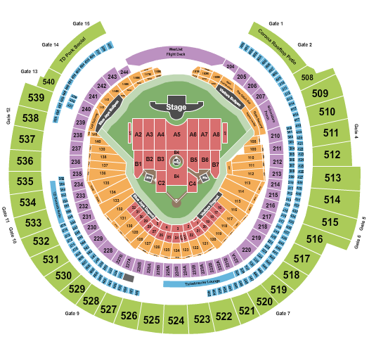 Rogers Centre Seating Chart: Ed Sheeran