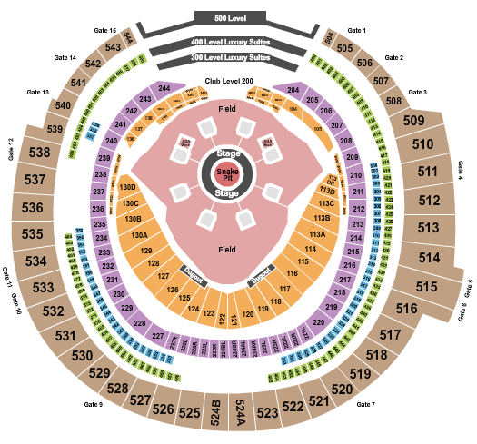 Rogers Centre Seating Chart: Metallica