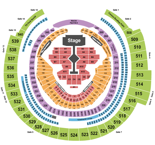 Rogers Centre Seating Chart: Taylor Swift