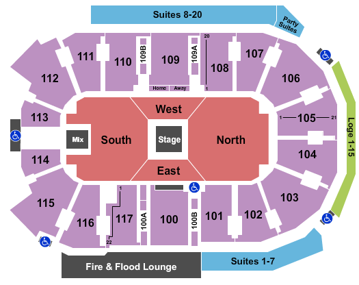 Rogers Forum Seating Chart: Center Stage