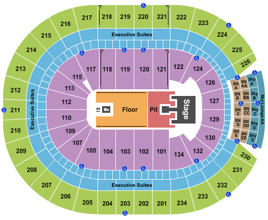 Rogers Place Seating Chart: Bailey Zimmerman