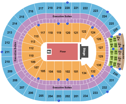 Rogers Place Seating Chart: Bryan Adams 2