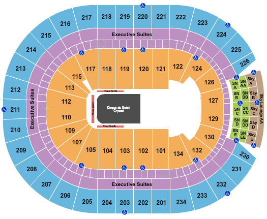Rogers Place Seating Chart: Cirque du Soleil