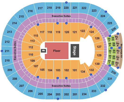 Rogers Place Seating Chart: Endstage Reserved