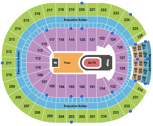 Rogers Place Seating Chart: Kane Brown