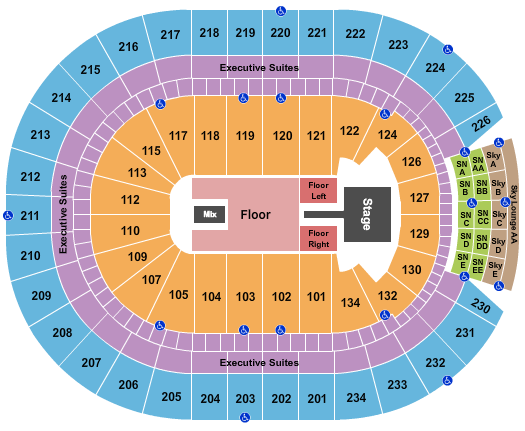 Rogers Place Seating Chart: Maroon Five-2