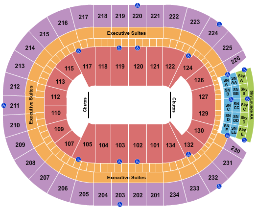 Rogers Place Seating Chart: Rodeo