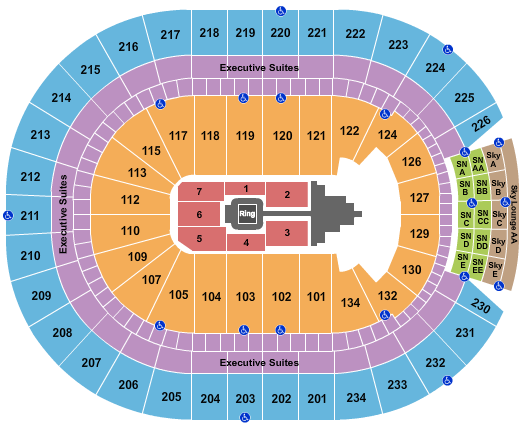 Rogers Place Seating Chart: WWE 2