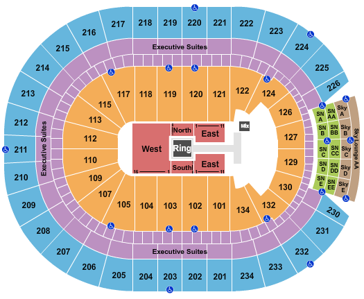 Rogers Place Seating Chart: WWE