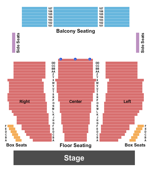 Rome City Auditorium Seating Chart: Endstage 2