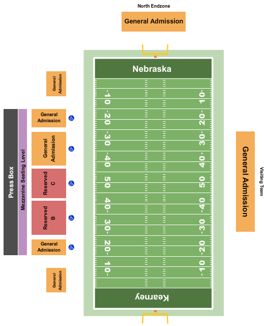 Ron & Carol Cope Stadium Seating Chart: Football