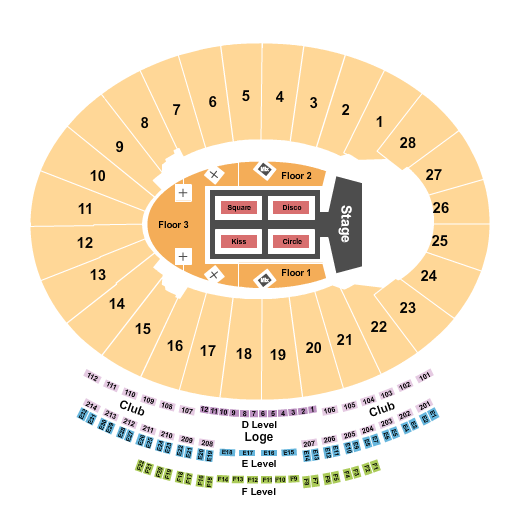Rose Bowl Stadium - Pasadena Seating Chart: Harry Styles