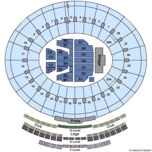 Rose Bowl - Pasadena Seating Chart