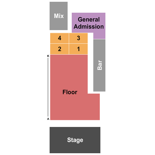 Rose Music Hall Seating Chart: Endstage