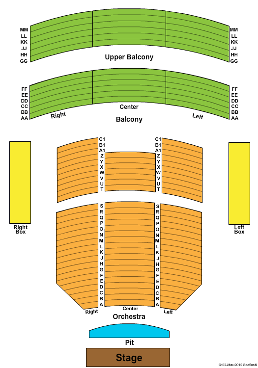 Rose State College Performing Arts Center Seating Chart