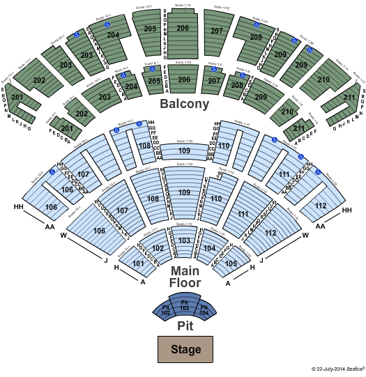Rosemont Seating Chart Concert