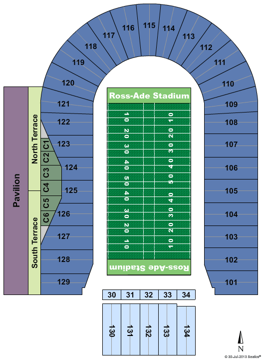 Purdue Ross Ade Stadium Seating Chart A Visual Reference of Charts