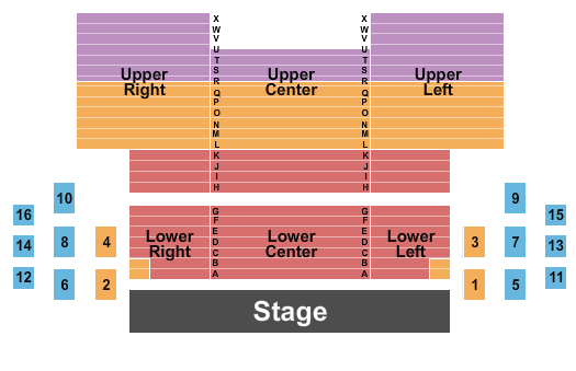Ross Ragland Theater Seating Chart: Endstage 2