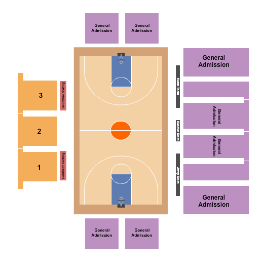 Bogota Savings Bank Center Seating Chart: Basketball