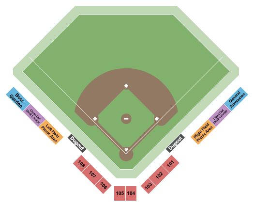 Roughnecks Baseball Stadium Seating Chart: Baseball