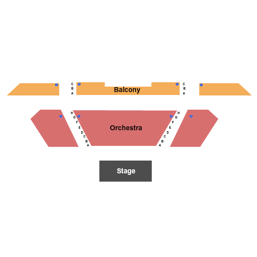 Round House Theatre Seating Chart: End Stage
