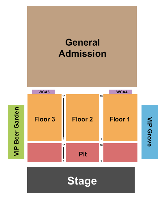 Round Rock Amphitheater Seating Chart: Endstage Pit 3