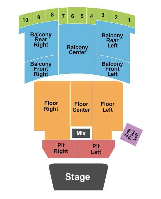 Roxian Theatre Seating Chart: Endstage 3