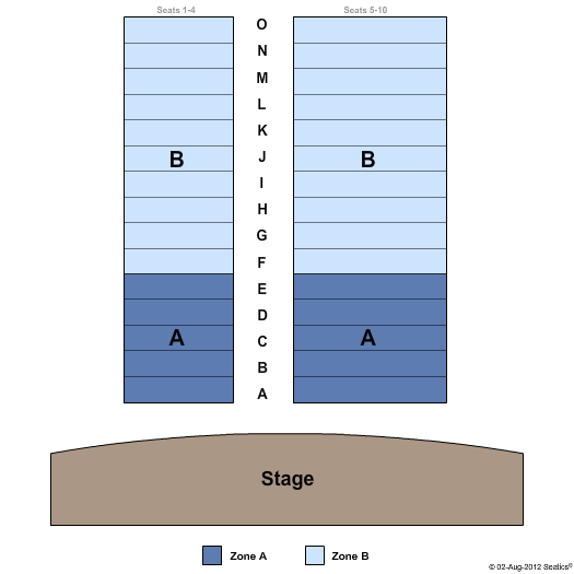 Roy Arias Theatre Seating Chart