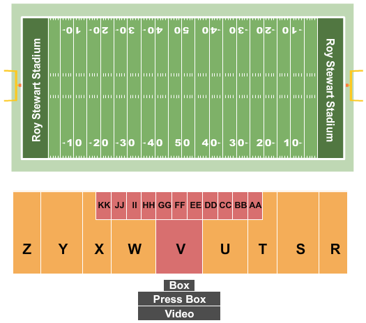 Roy Stewart Stadium Map