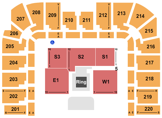 Roy Wilkins Auditorium At Rivercentre Seating Chart: Wrestling - AEW