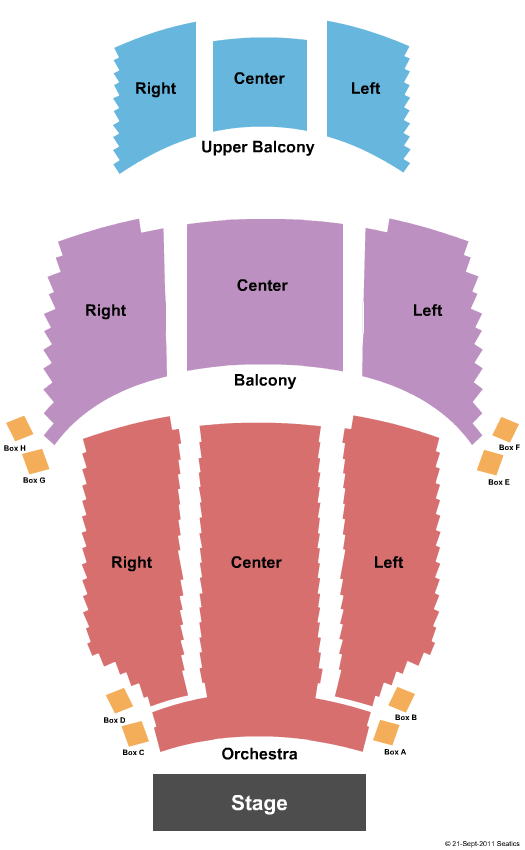 Royal Alexandra Theatre Seating Chart: End Stage