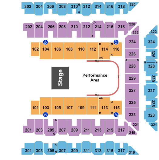 Royal Farms Arena Seating Chart With Rows