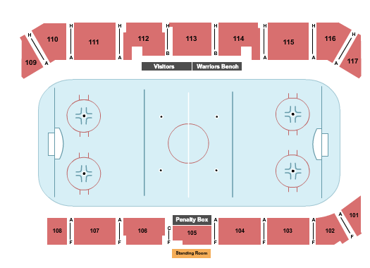 Royal LePage Place Seating Chart: Hockey