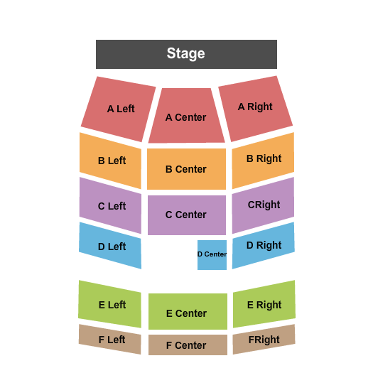 Royal Oak Music Theatre Seating Chart: Endstage 2