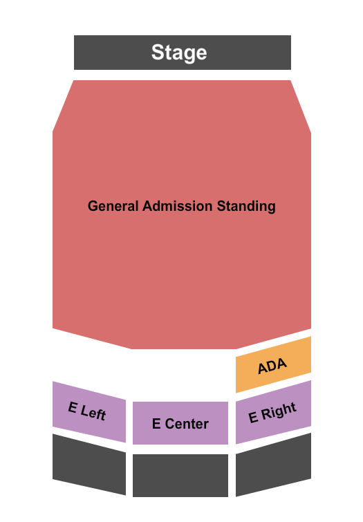 Royal Oak Music Theatre Seating Chart: GA Standing Res E