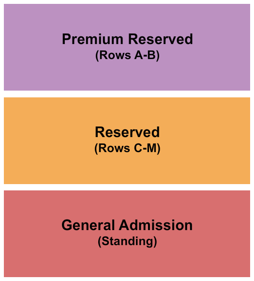 Royal River Casino & Hotel Seating Chart: GA/Reserved/Premium