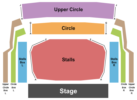 Royal and Derngate Seating Chart: Endstage Stalls