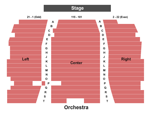 Royce Auditorium Seating Chart