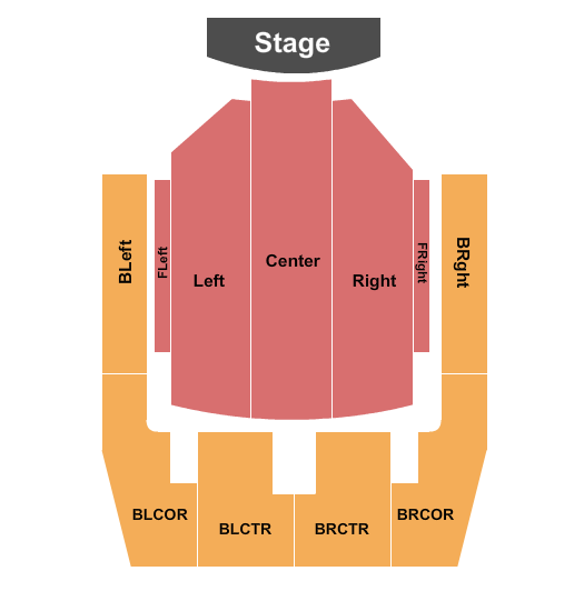 Royce Hall - UCLA Seating Chart: End Stage