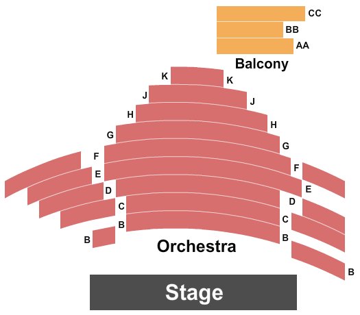 Rubicon Theatre Seating Chart: Endstage