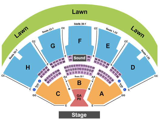 Ruoff Music Center Seating Chart