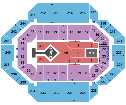 Rupp Arena At Central Bank Center Seating Chart: Blink 182