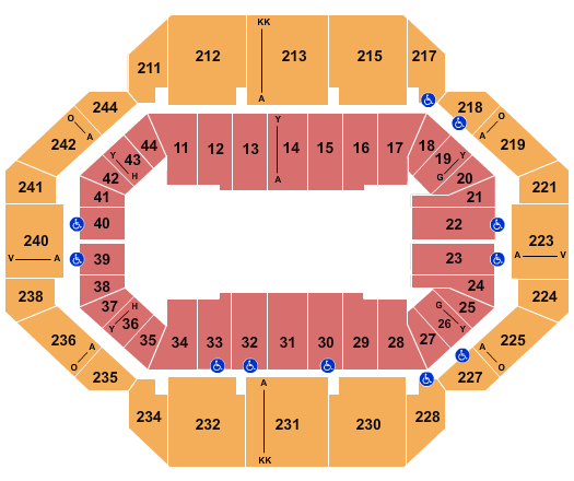 Rupp Arena Seating Chart Red White And Boom