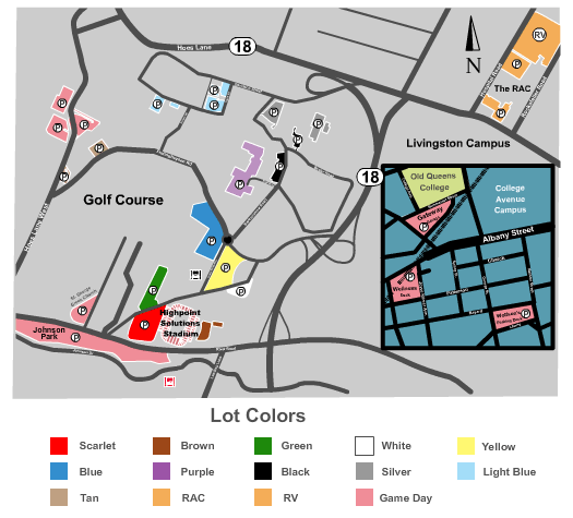 SHI Stadium Parking Lots Map