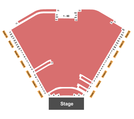 Ruth Eckerd Hall Seating Chart: Endstage - Portal
