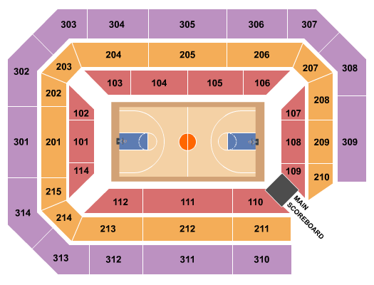 Chaifetz Arena Seat Chart | Elcho Table