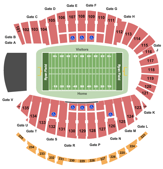Camp Randall Seating Chart With Rows