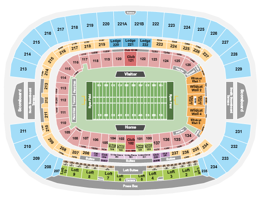 Ryan Field Seating Chart: Football 2